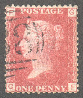 Great Britain Scott 33 Used Plate 87 - GF - Click Image to Close